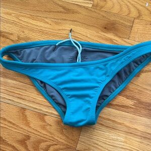 Jolyn Clothing Blue and Gray Bikini Bottom